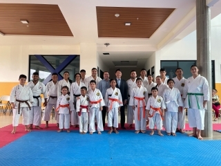Visita del Embajador Fukushima a la Liga Provincial de Karate de Panamá Oeste (10 de enero de 2023)