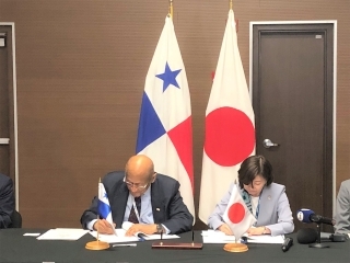 円借款事業「パナマ首都圏都市交通3号線整備計画」第二期L/A署名(2023年3月16日)